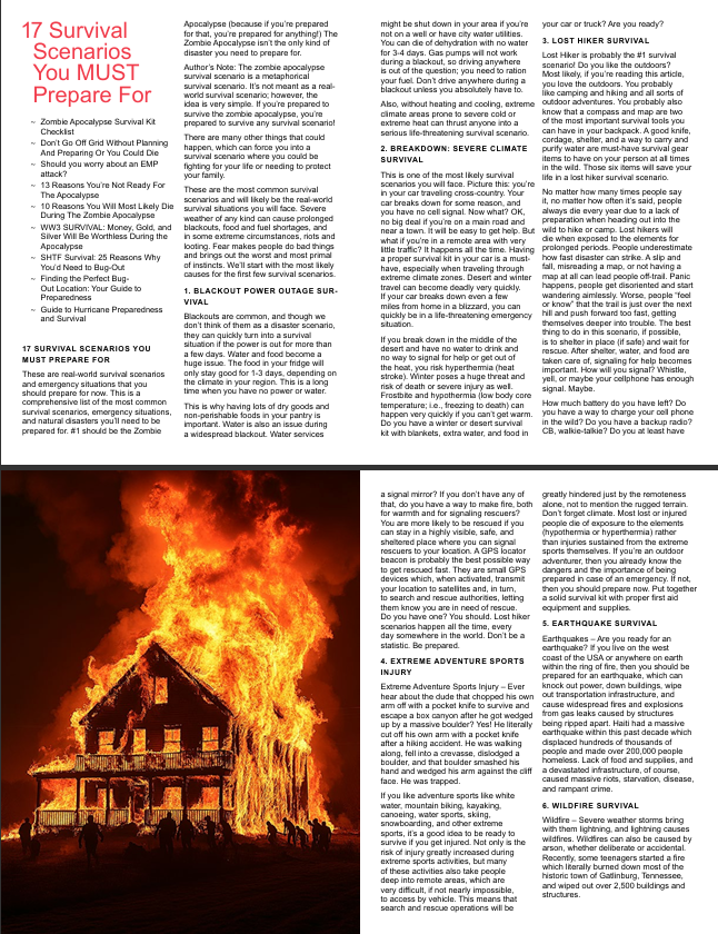 FREE DOWNLOAD! "SPECIAL SURVIVAL EDITION" AUGUST 2024: Off Grid Living & Survival Magazine