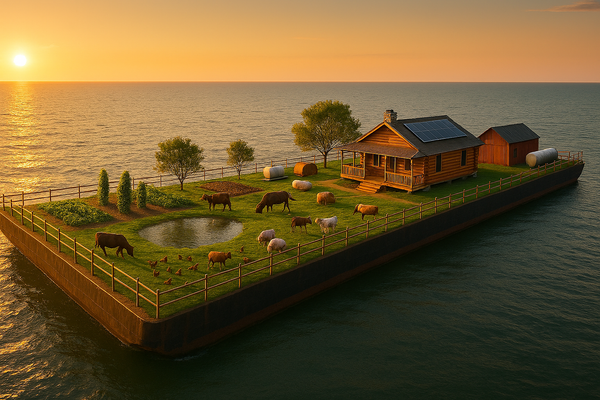 Crazy Idea: Turning a Barge Into the Ultimate Off-Grid Floating Homestead
