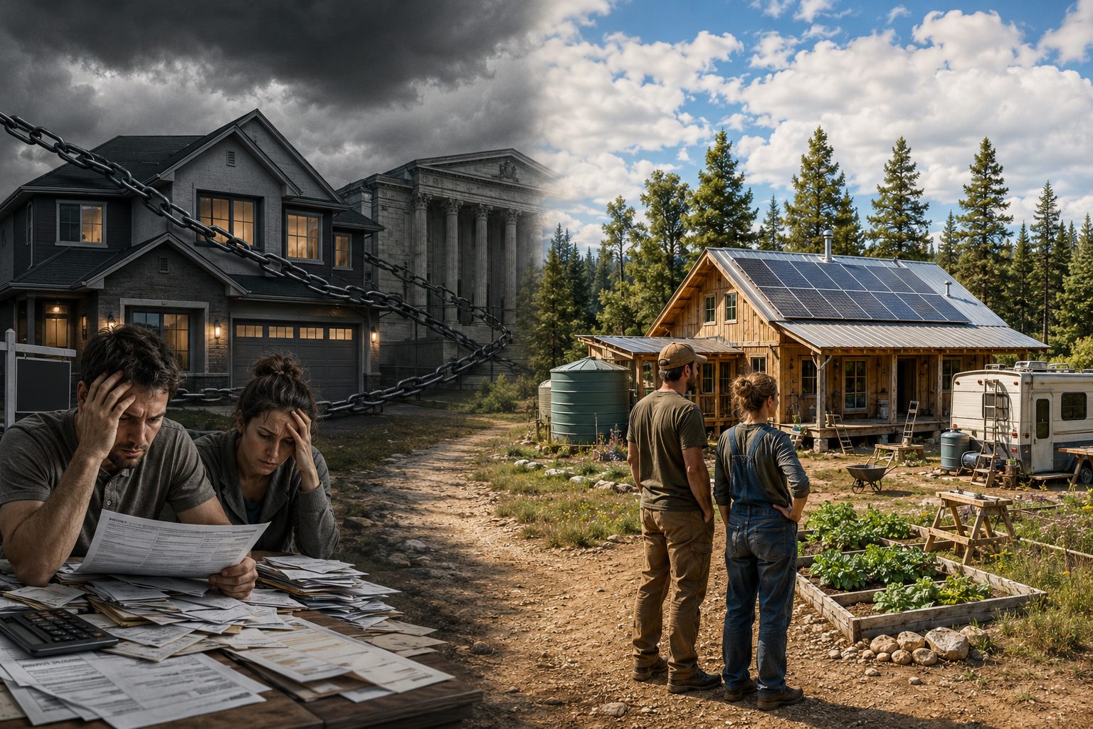 Here's how to build your off grid dream and save a million dollars over 30 years!